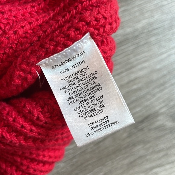 Modern Supply by Sanctuary Red Knit Short Sleeve Sweater - Picture 4 of 4